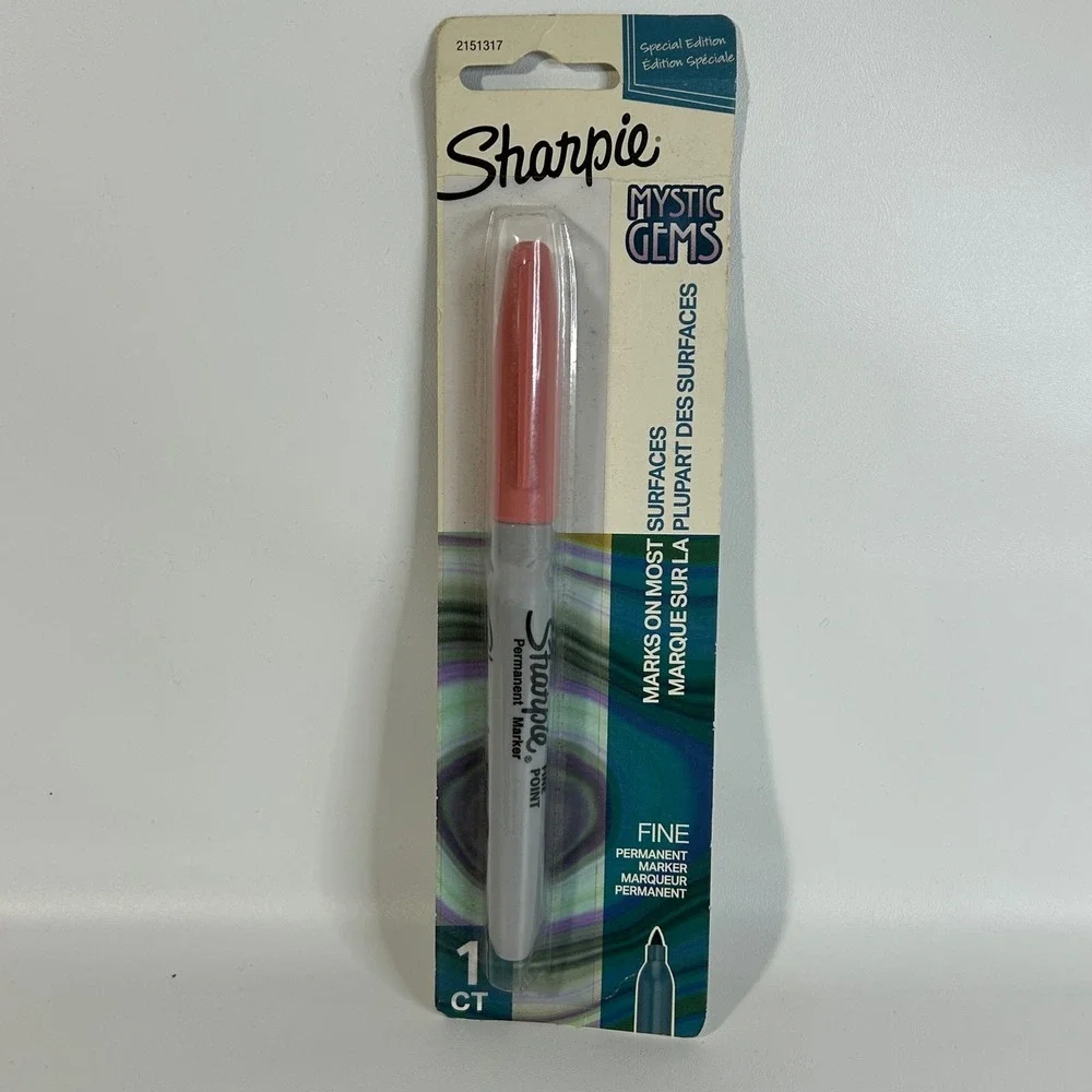 Sharpie Mystic Gems Fine Point Permanent Marker‎ Pink Coral Special Edition 1 CT